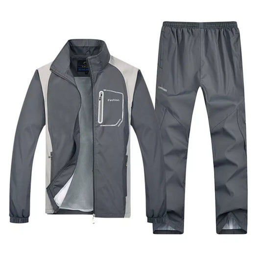 New Men's Set Spring Autumn Men Sportswear 2 Piece Set Sporting Suit/tracksuits