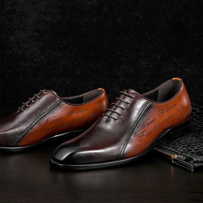 Men Goodyear Welted Shoes Mens Designer Brand Platform Brogues Dress Genuine