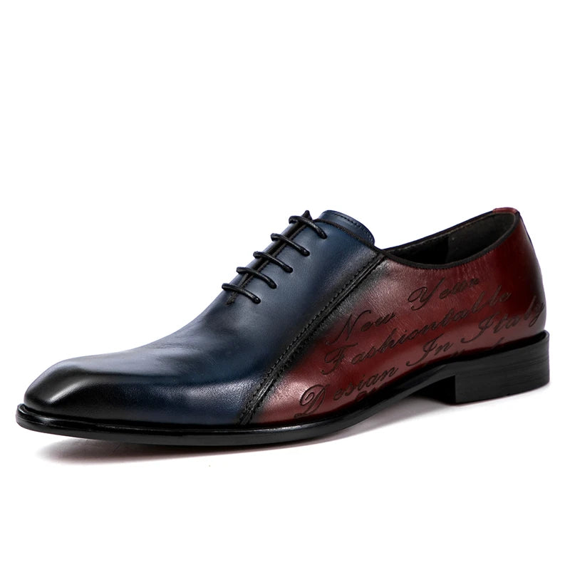 Men Goodyear Welted Shoes Mens Designer Brand Platform Brogues Dress Genuine