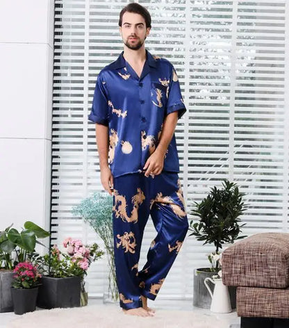 Couple  Satin Pajamas Pyjamas  Long Sleeve, allows comfy nights with partener