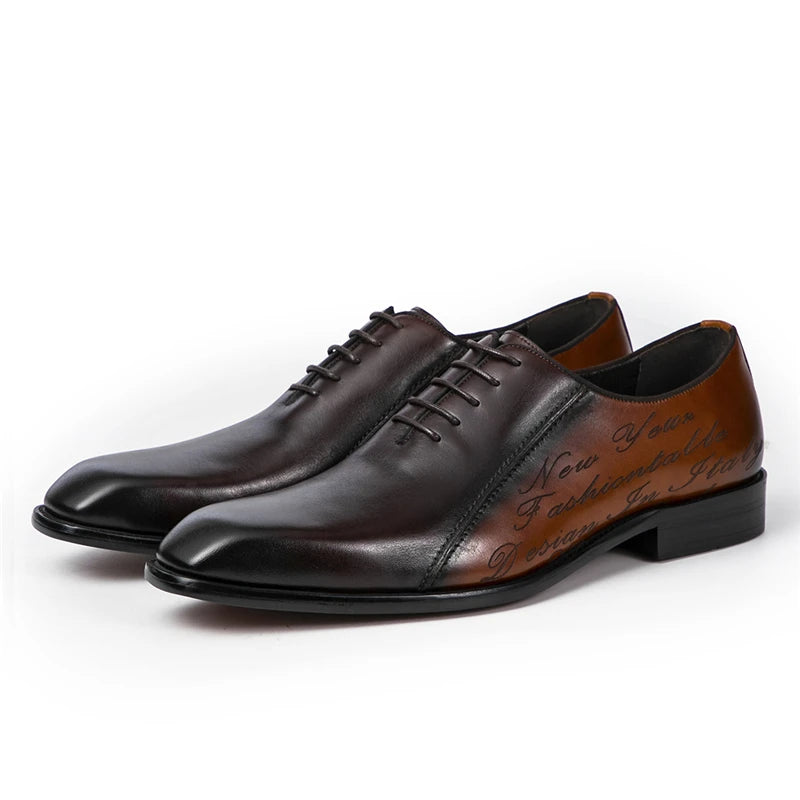 Men Goodyear Welted Shoes Mens Designer Brand Platform Brogues Dress Genuine