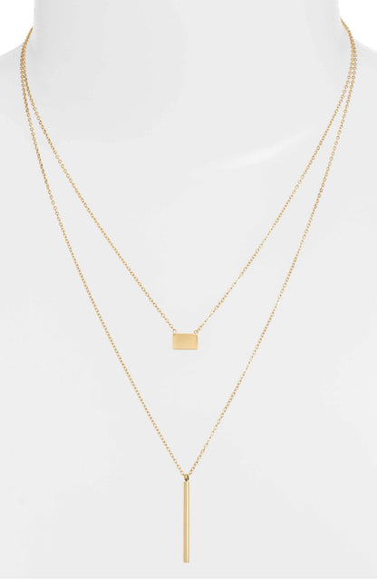 Double Strand Necklace - Gold