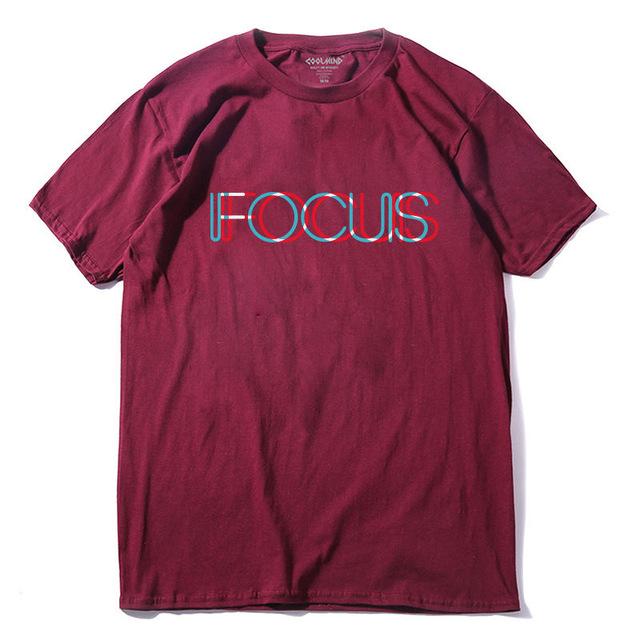 100% Cotton Short Sleeve Fucus Printed Tshirt